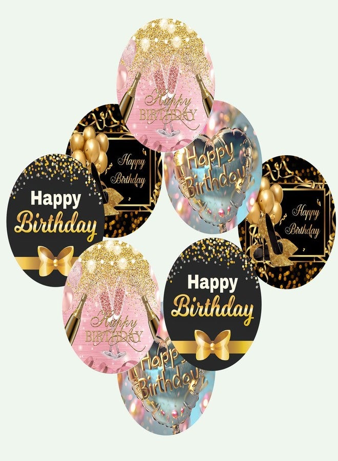 SLGIFT ملصقات فينيل بتصميم عيد ميلاد سعيد من SLGIFT، ملصقات فينيل ذاتية اللصق، 40 قطعة، ملصقات دائرية 2 × 2 بوصة، 4 تصاميم فريدة، R187 - Image 3